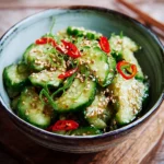 Asiatischer Gurkensalat mit Sesam 6 Asiatischer-Gurkensalat-mit-Sesam-Rezept
