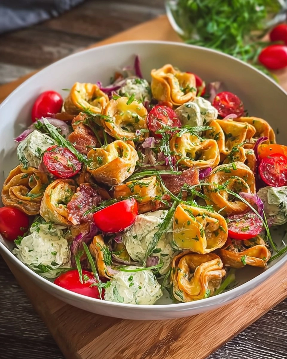 Crunchy Tortellini-Salat