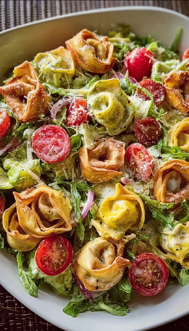 Crunchy Tortellini-Salat