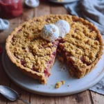 Einfacher-Rhabarber-Streusel-Pie-Rezept