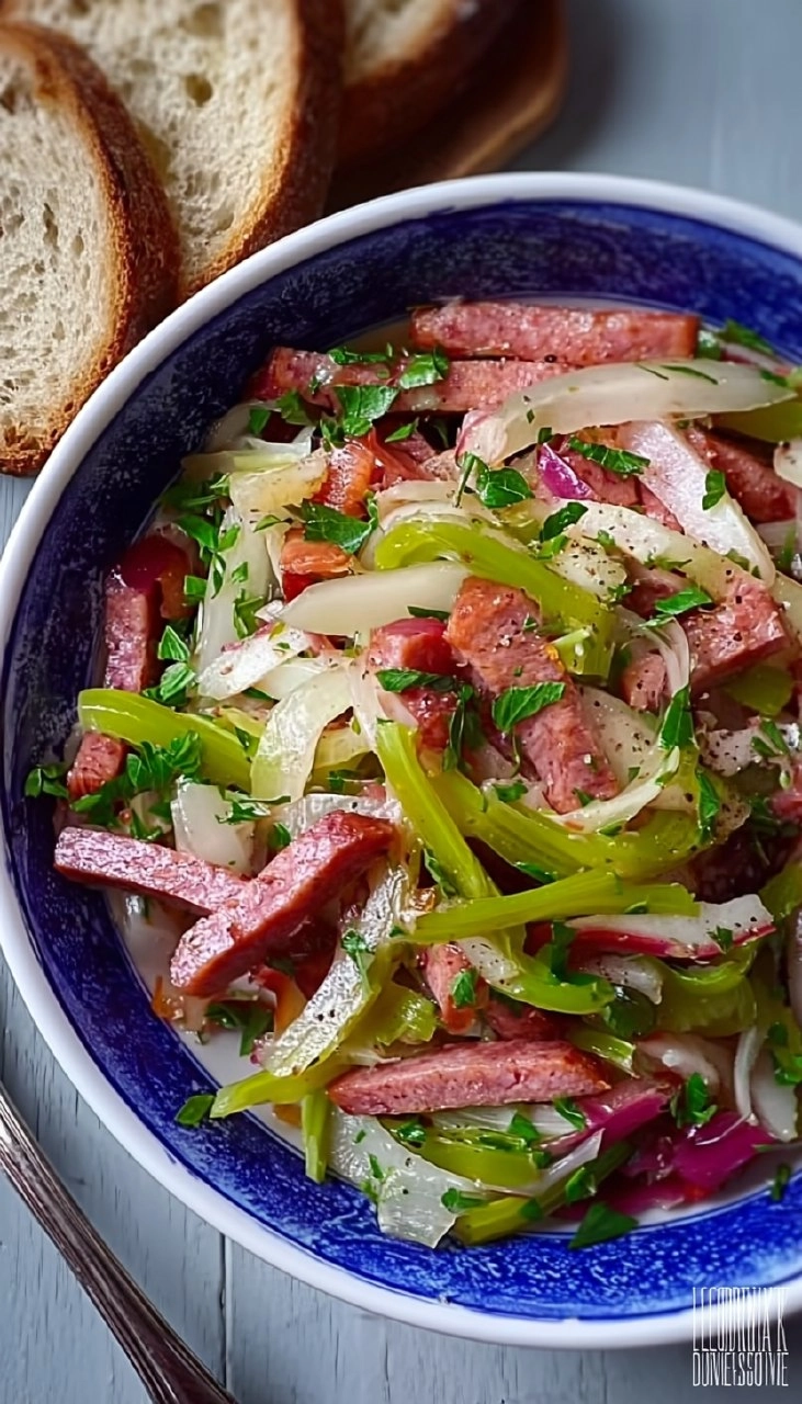 Einfacher Schweizer Wurstsalat