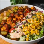 Kartoffel-Hahnchen-Bowl-mit-Mais-Salat-Rezept