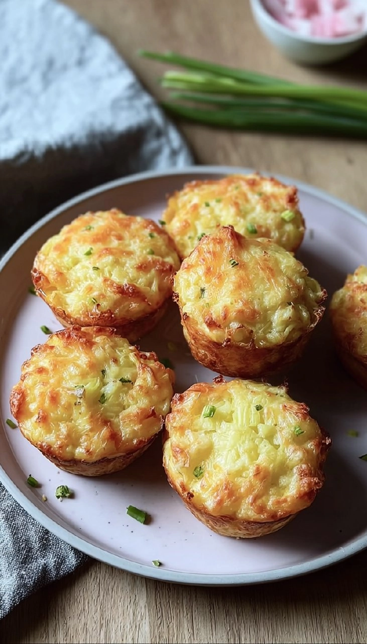 Kartoffel-Muffins mit Schinken & Käse