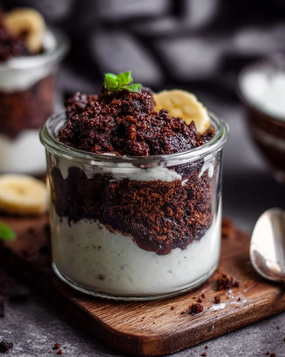 Maulwurfkuchen im Glas