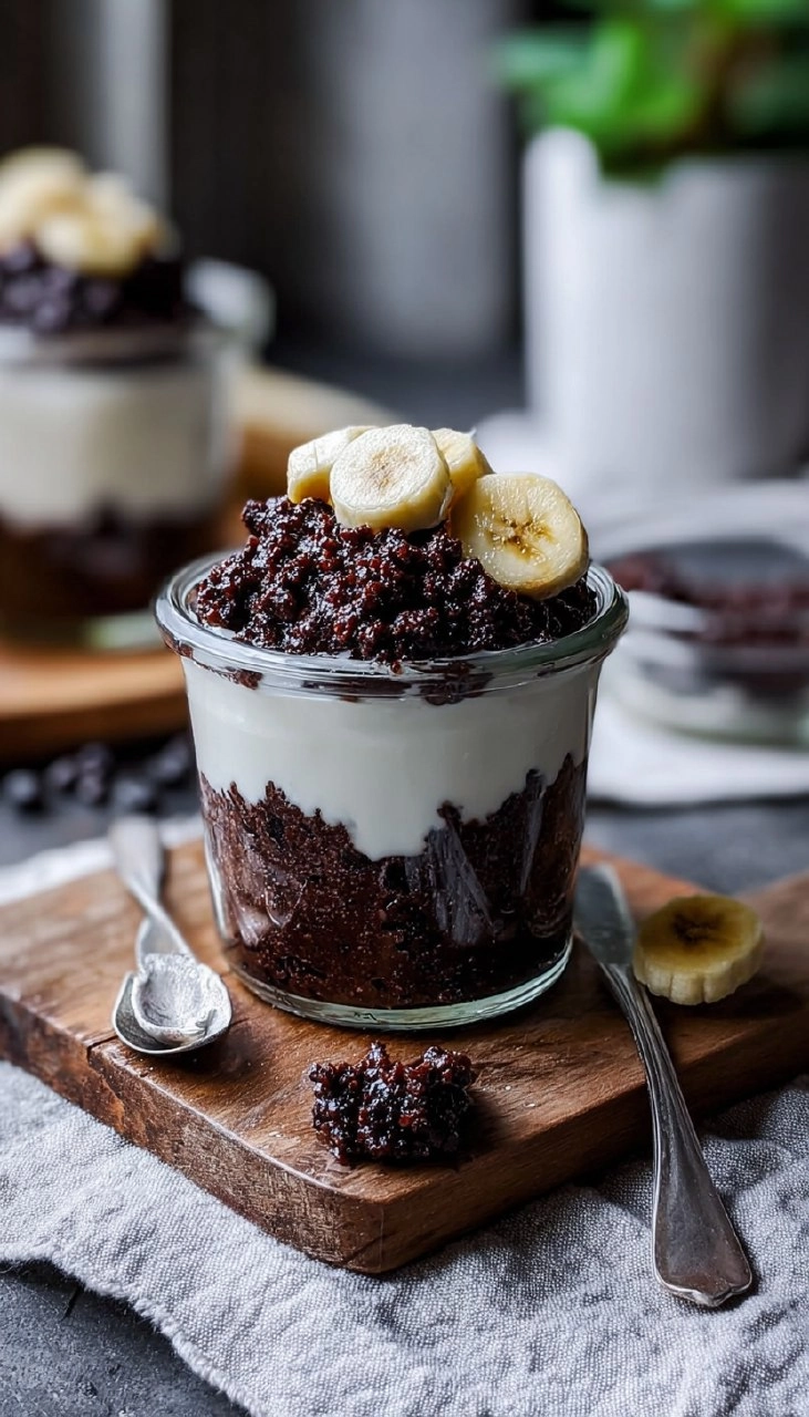 Maulwurfkuchen im Glas