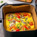 Omelette-mit-Gemuse-aus-dem-Airfryer-Rezept