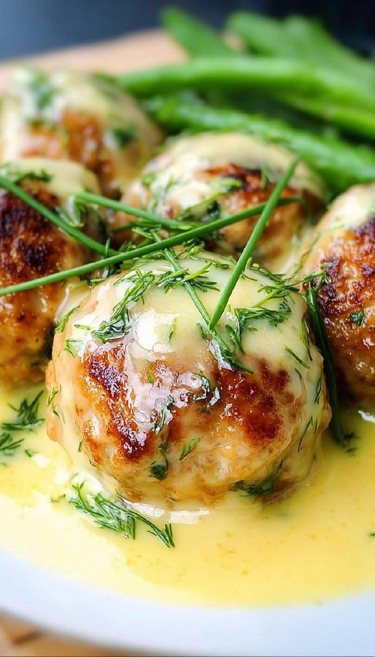 Saftige Frikadellen mit Senfsoße