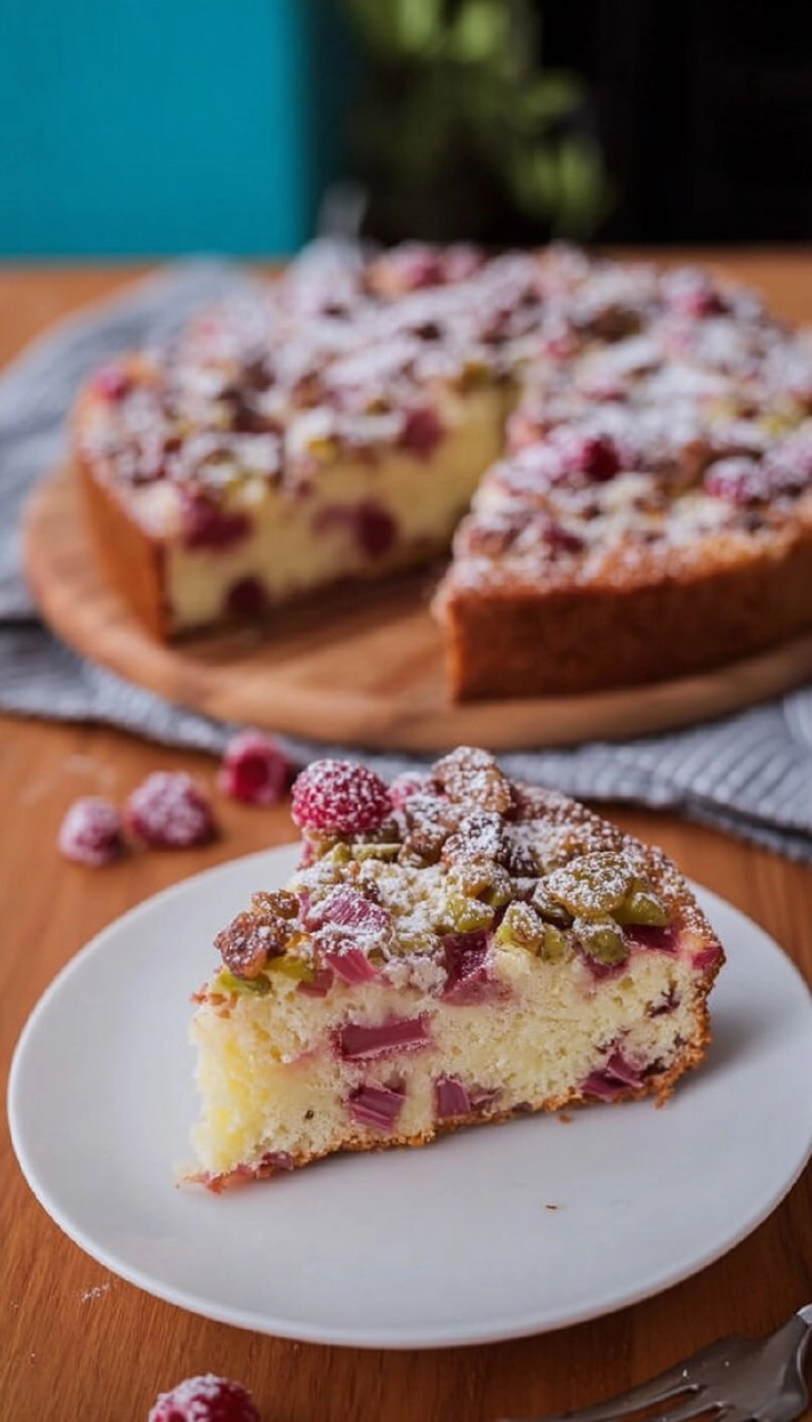 Saftiger Rhabarber-Joghurt-Kuchen