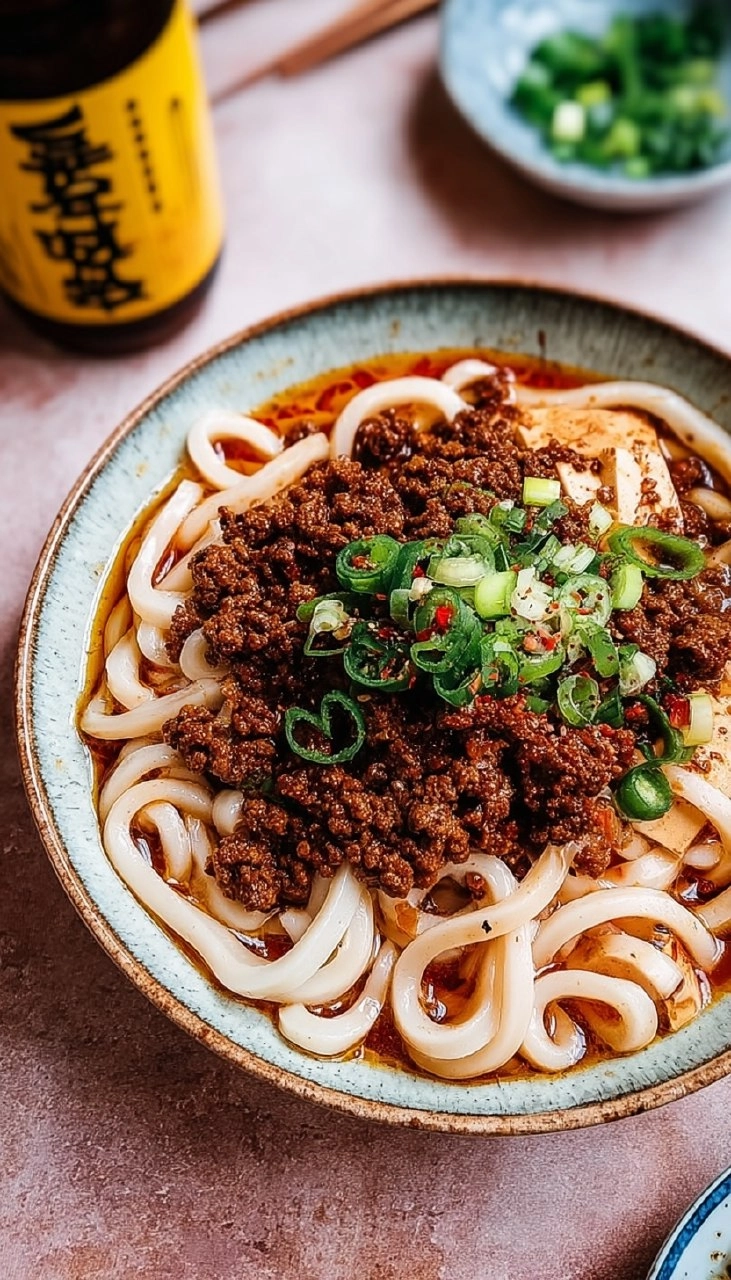 Vegane Mapo-Tofu-Udon