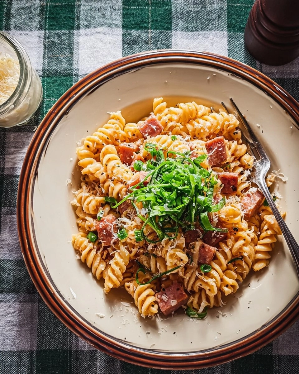 Vegane Schinkennudeln