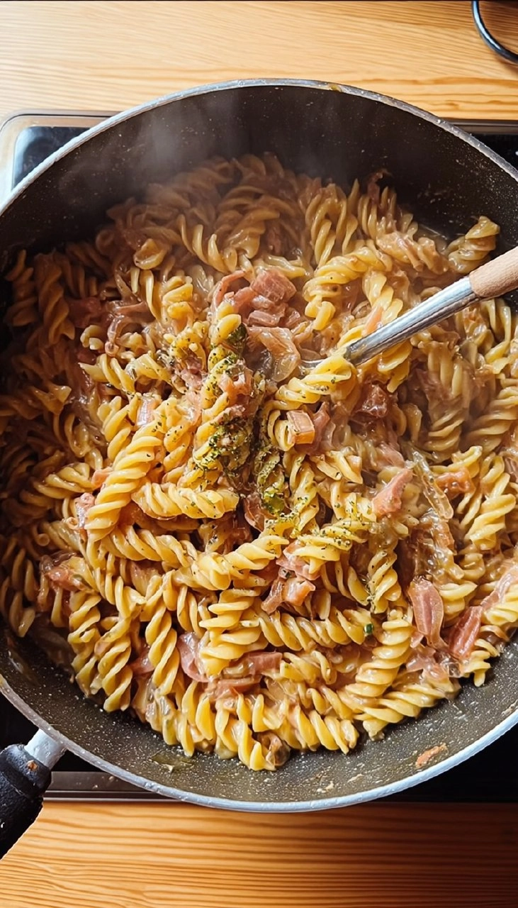 Vegane Schinkennudeln