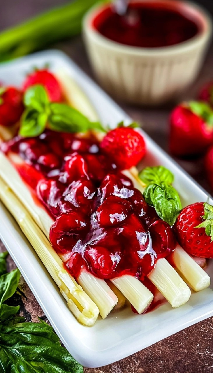 Erdbeer Chutney mit Balsamico und Basilikum