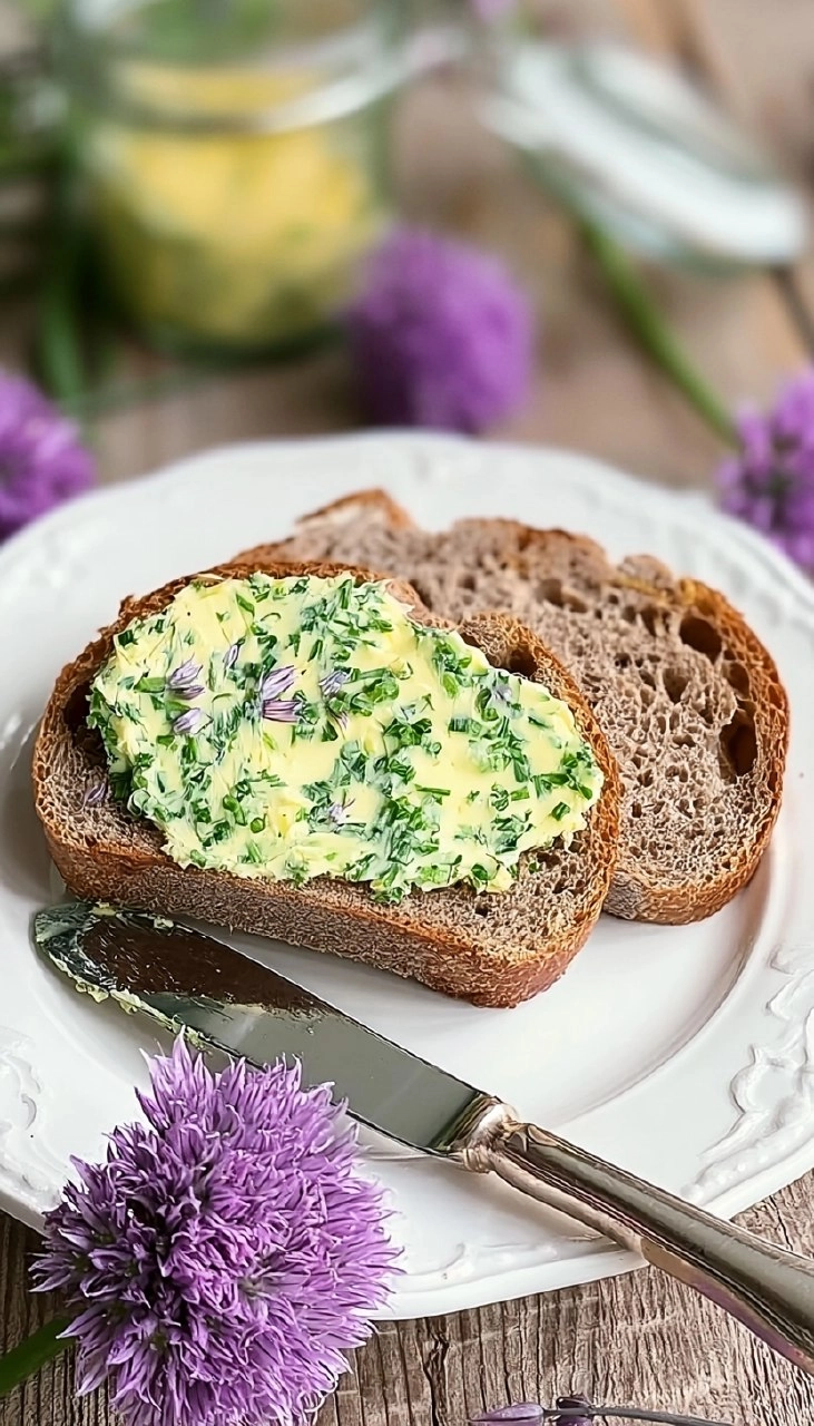 Schnittlauchblütenbutter