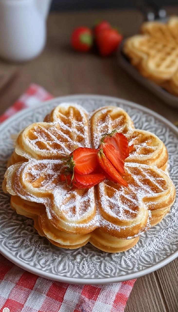 Waffelteig für Herzwaffeln 5 Waffelteig für Herzwaffeln
