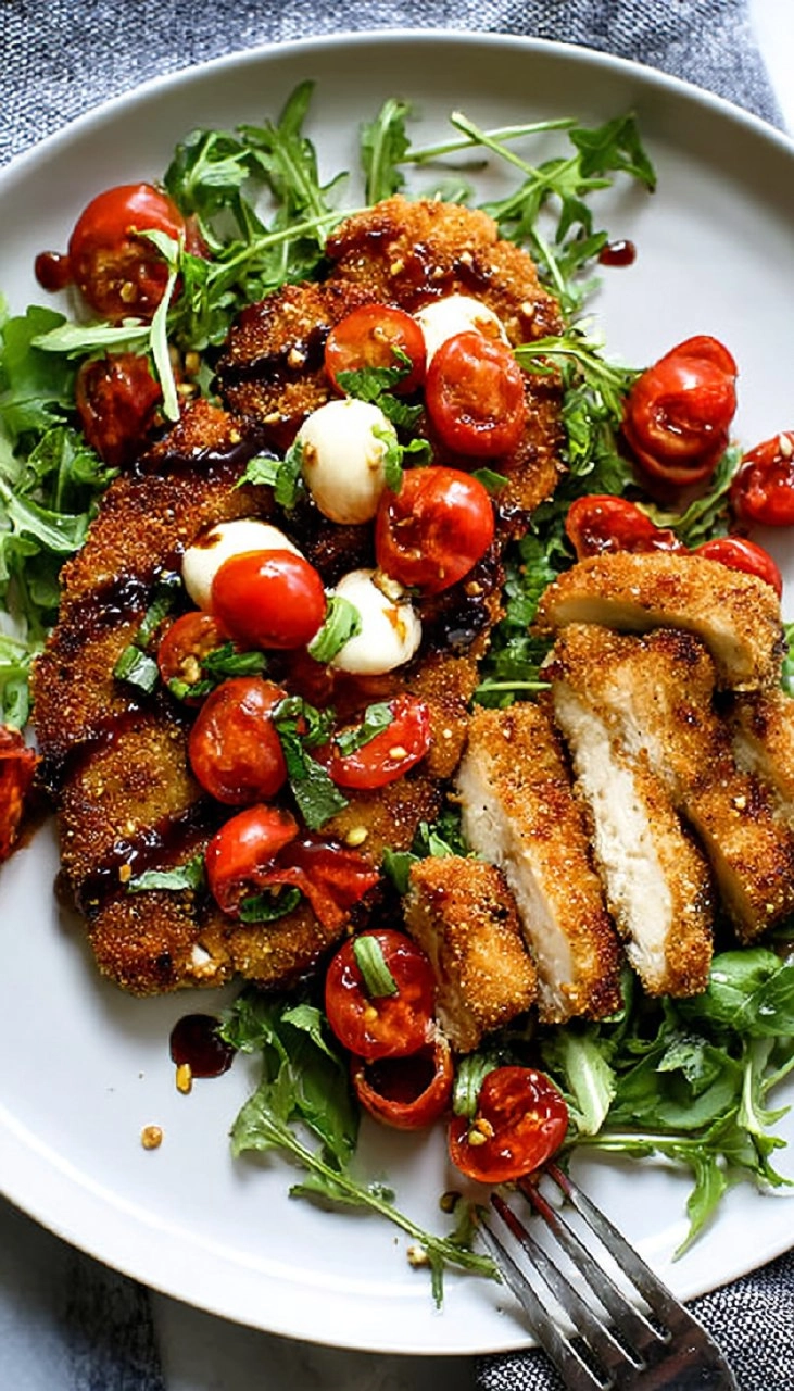 Caprese Crispy Chicken Cutlets
