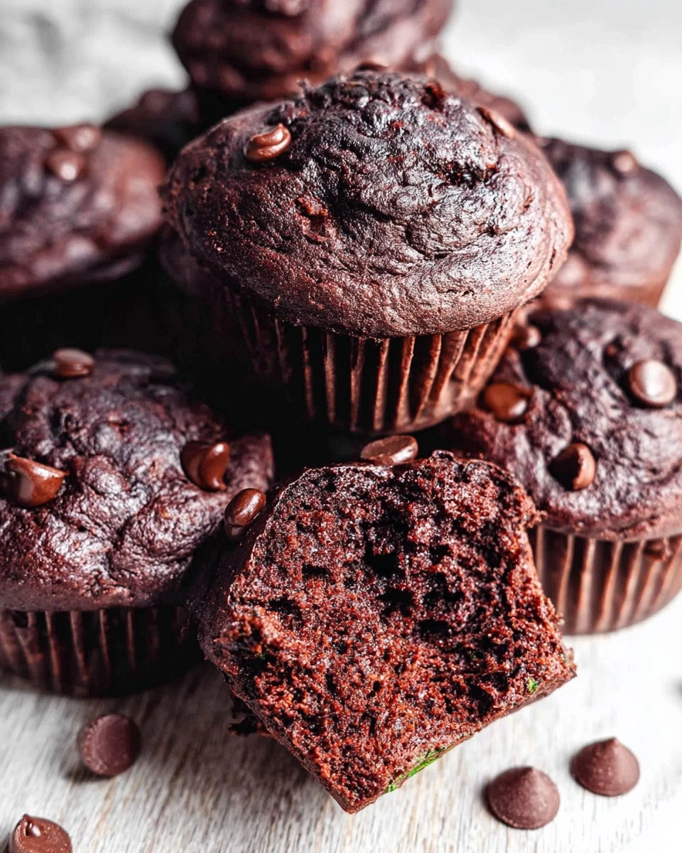 Gesunde Schokoladen-Zucchini-Muffins (Glutenfrei, Paleo)