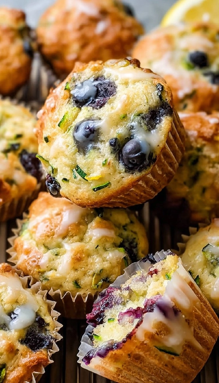 Lemon Blueberry Zucchini Muffins 5 Lemon Blueberry Zucchini Muffins